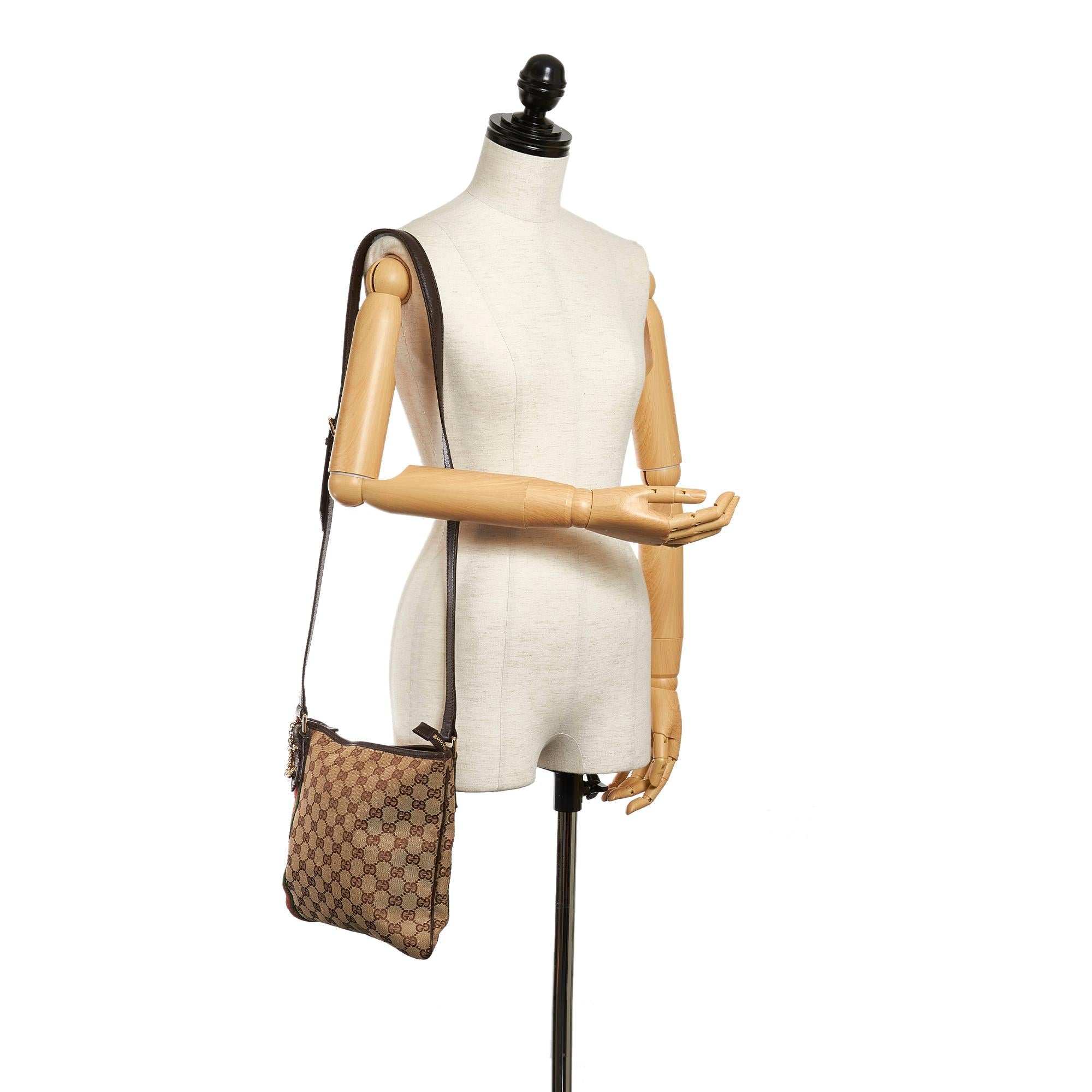 Gucci Gucci Canvas Jolicoeur Crossbody Bag (SHG-29452)