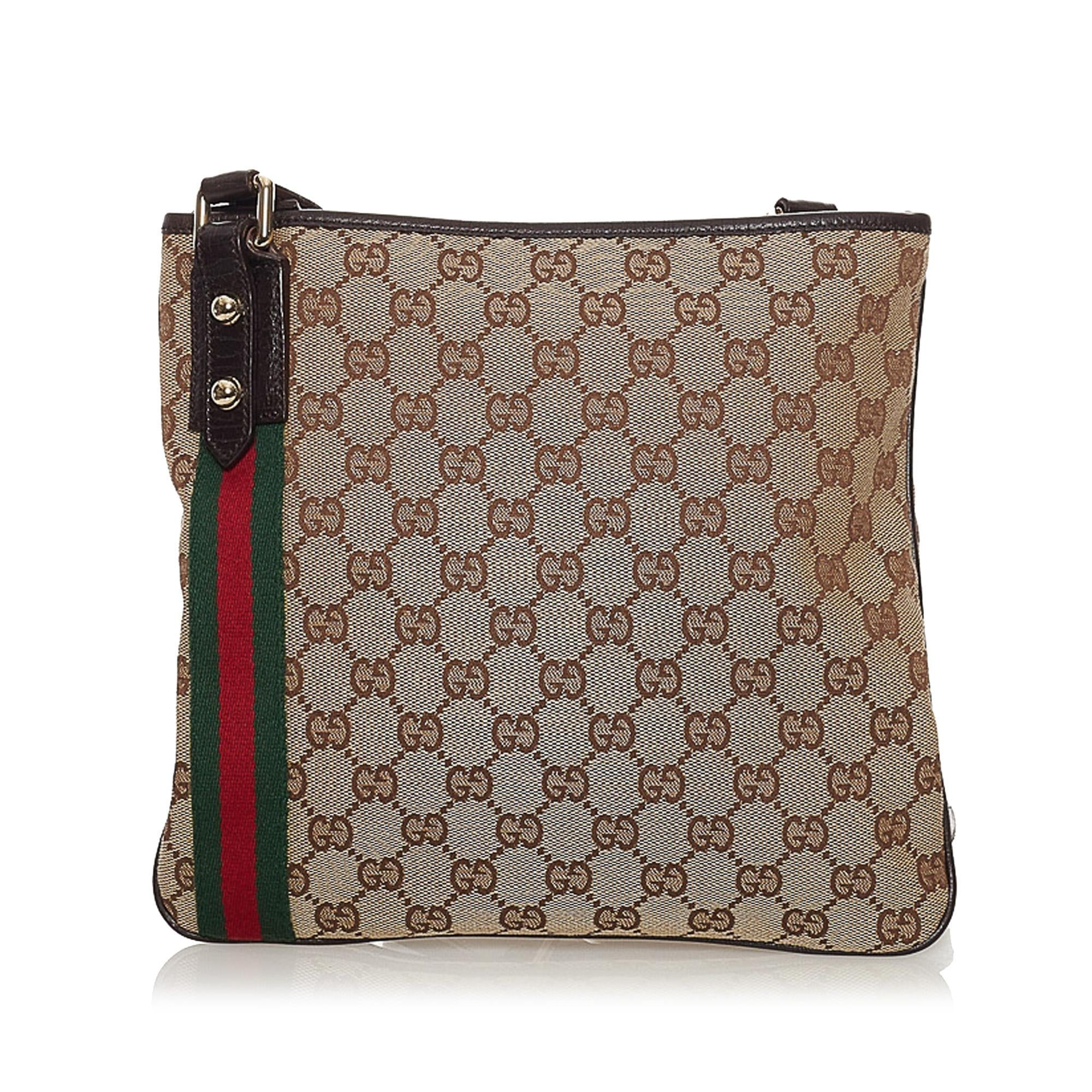 Gucci Gucci Canvas Jolicoeur Crossbody Bag (SHG-32801)