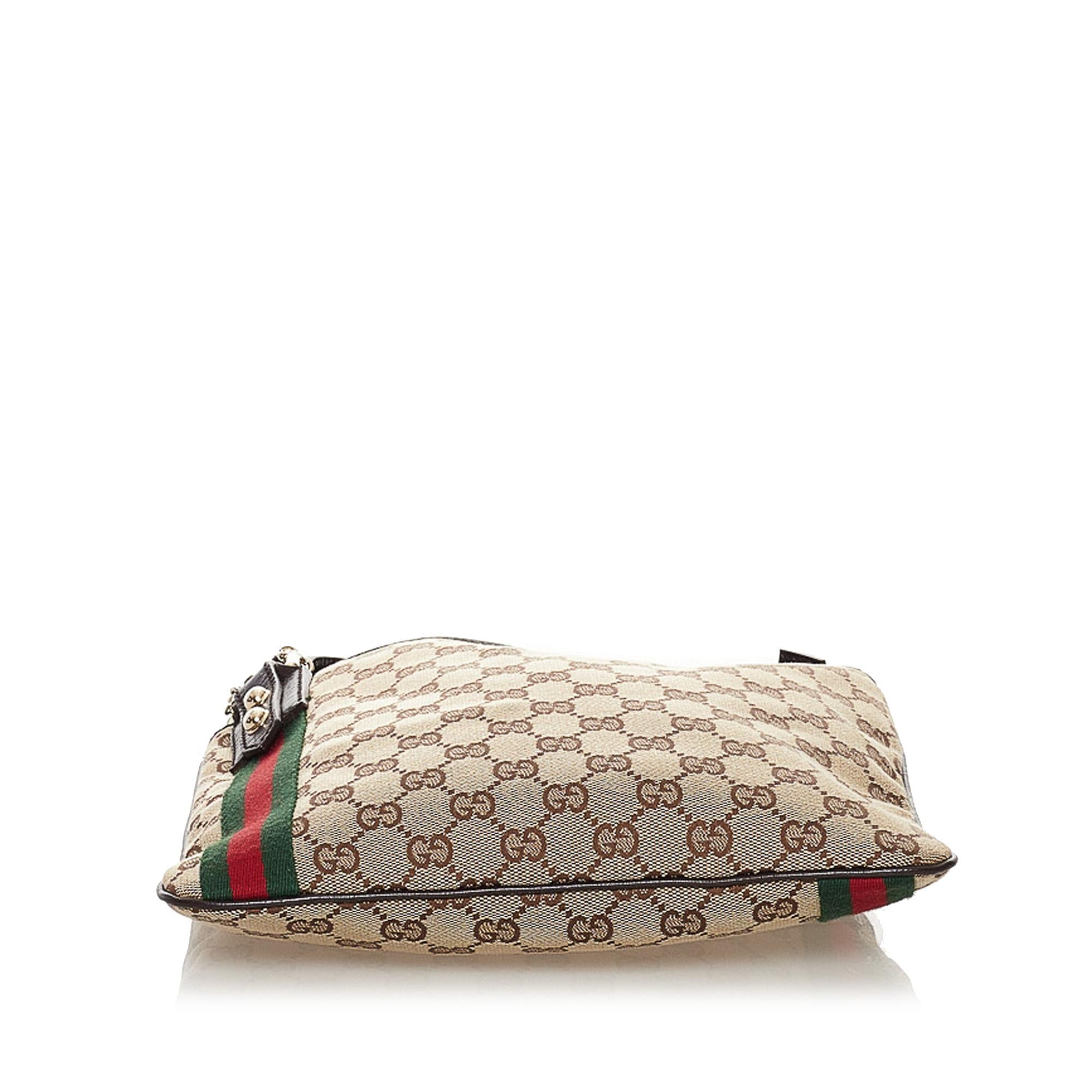 Gucci Gucci Canvas Jolicoeur Crossbody Bag (SHG-32801)