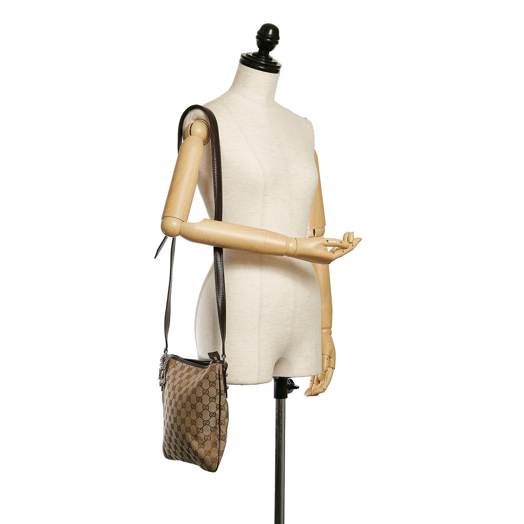 Gucci Gucci Canvas Jolicoeur Crossbody Bag (SHG-32801)