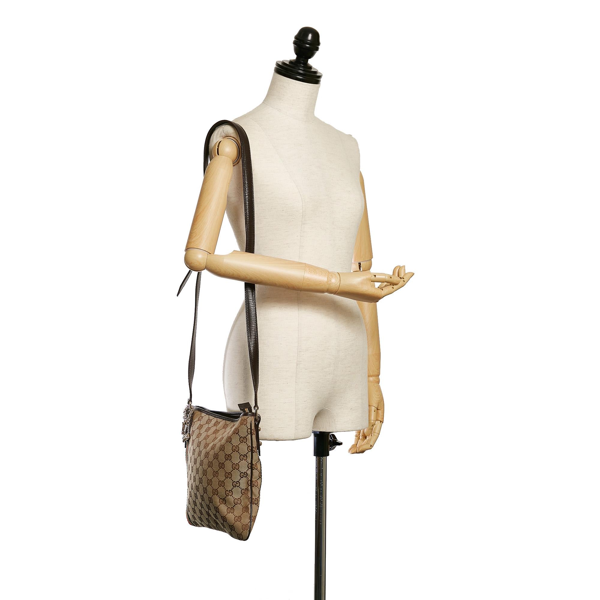 Gucci Gucci Canvas Jolicoeur Crossbody Bag (SHG-32801)
