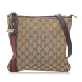 Gucci Gucci Canvas Jolicoeur Crossbody Bag (SHG-33077)