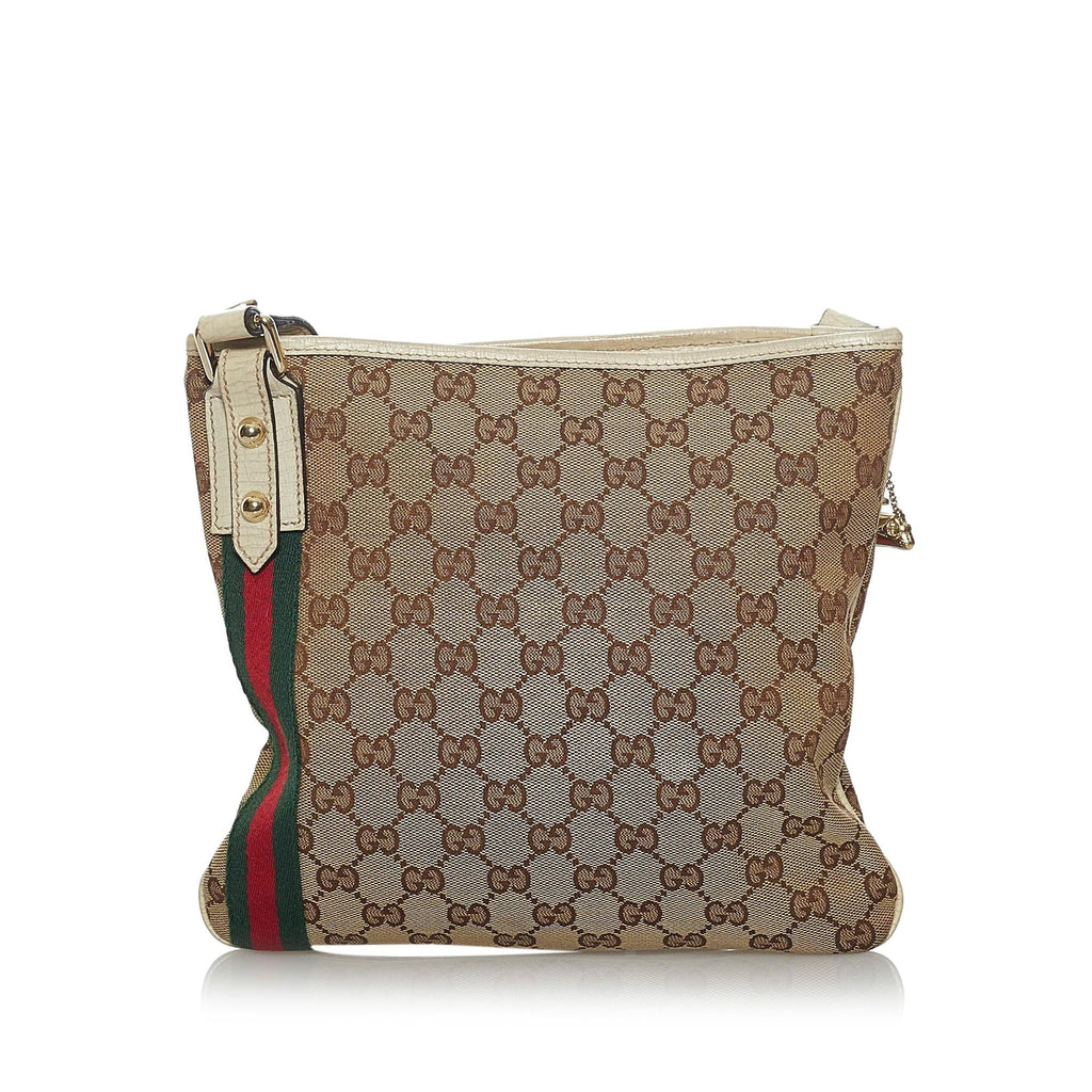 Gucci Gucci Canvas Jolicoeur Crossbody Bag (SHG-33826)