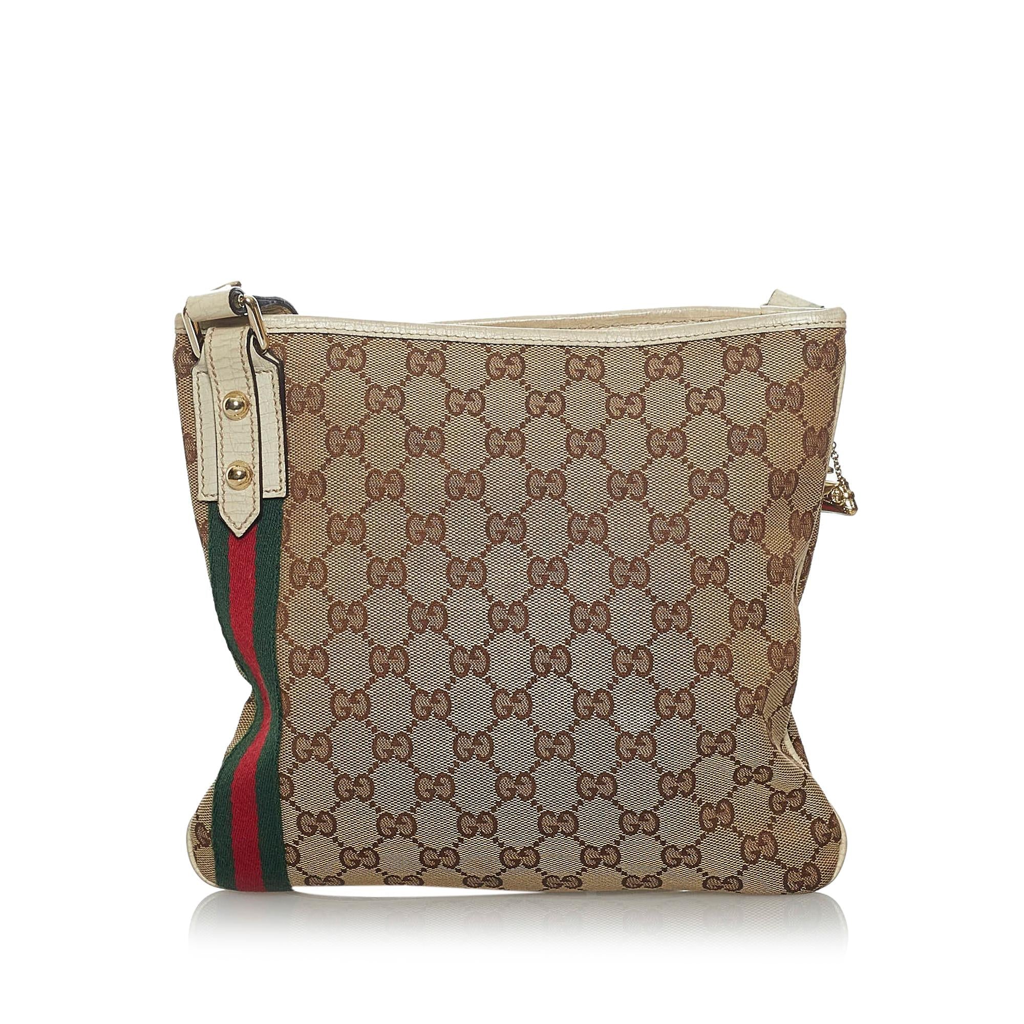 Gucci Gucci Canvas Jolicoeur Crossbody Bag (SHG-33826)