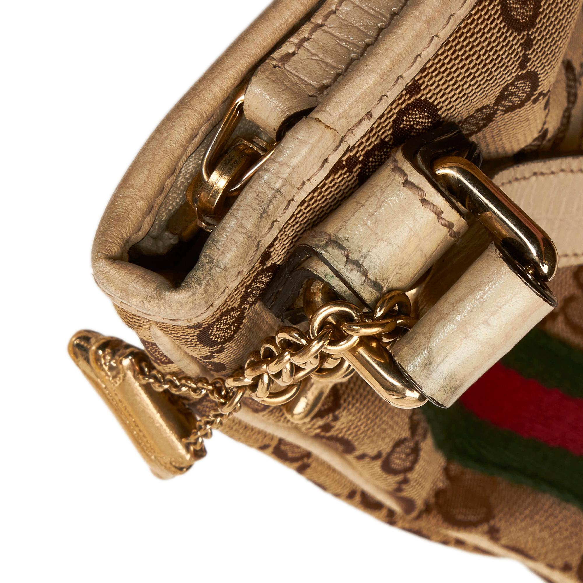 Gucci Gucci Canvas Jolicoeur Crossbody Bag (SHG-33826)