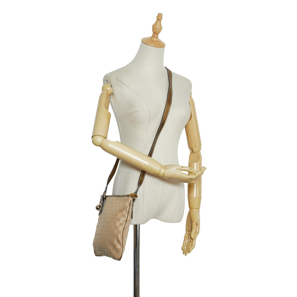 Gucci GG Canvas Jolicoeur Crossbody Bag (SHG-HuInJn)