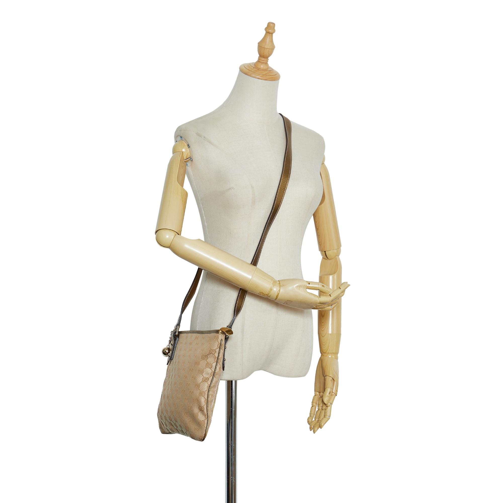 Gucci GG Canvas Jolicoeur Crossbody Bag (SHG-HuInJn)