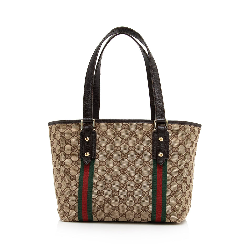 Gucci GG Canvas Jolicoeur Medium Tote (SHF-22938)