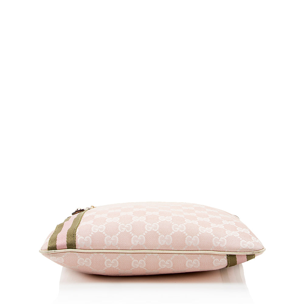 Gucci Gucci Canvas Jolicoeur Messenger Bag (SHF-20707)
