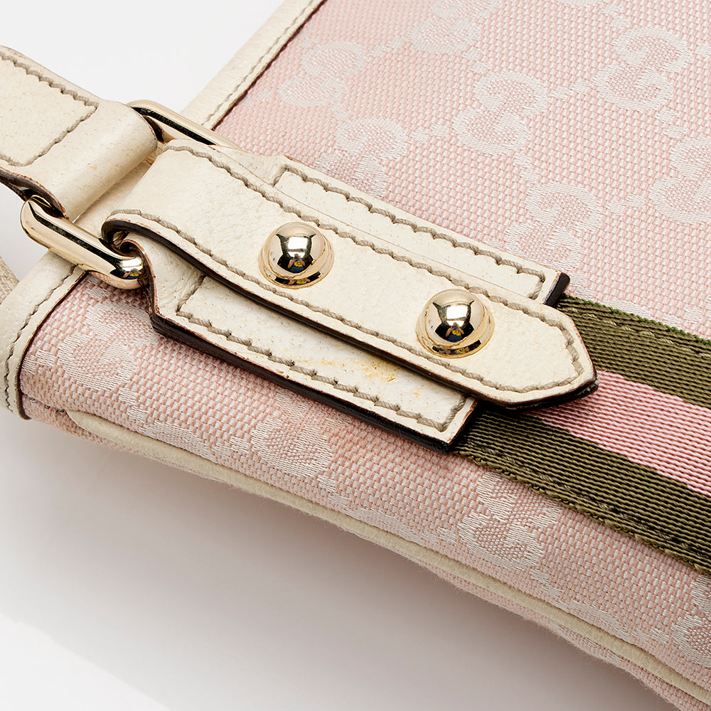 Gucci Gucci Canvas Jolicoeur Messenger Bag (SHF-20707)