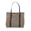 Gucci GG Canvas Jolicoeur Tote Bag (SHG-29464)