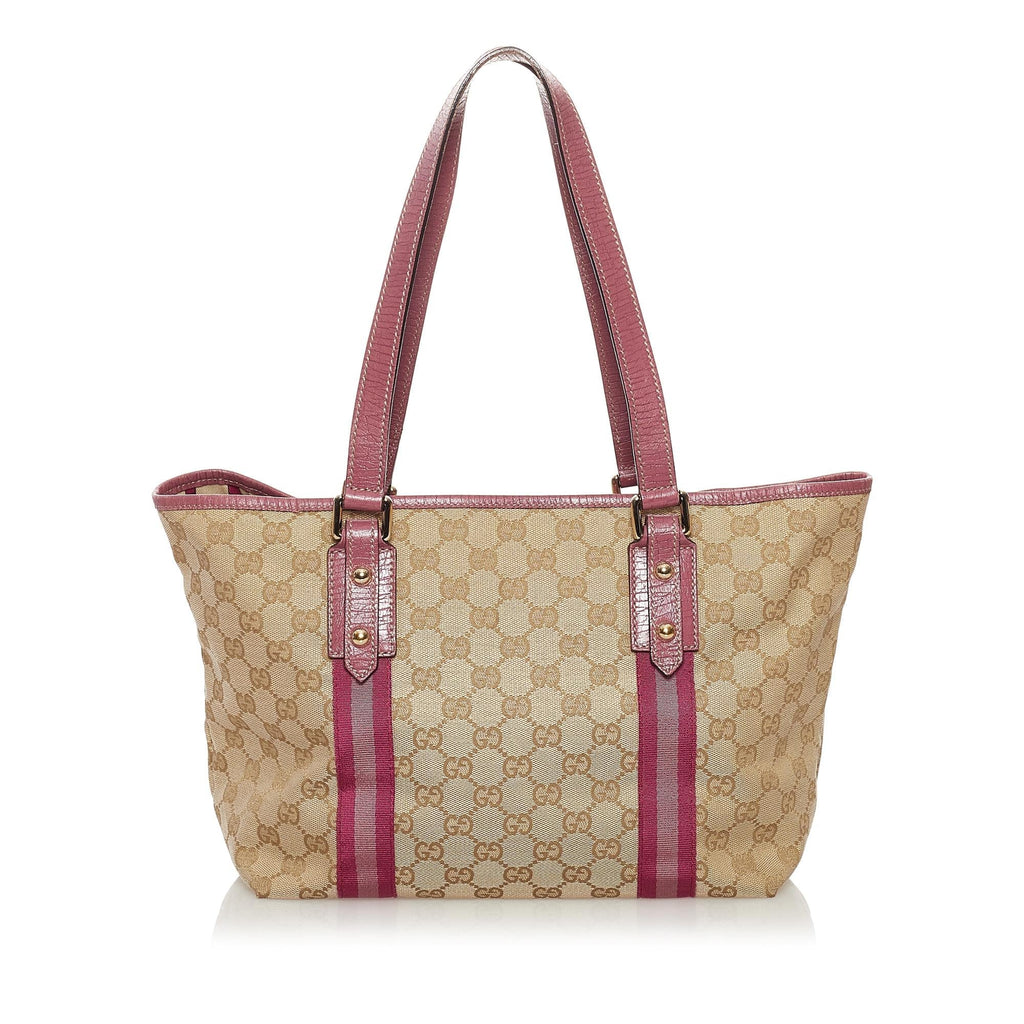 Gucci GG Canvas Jolicoeur Tote Bag (SHG-32700)