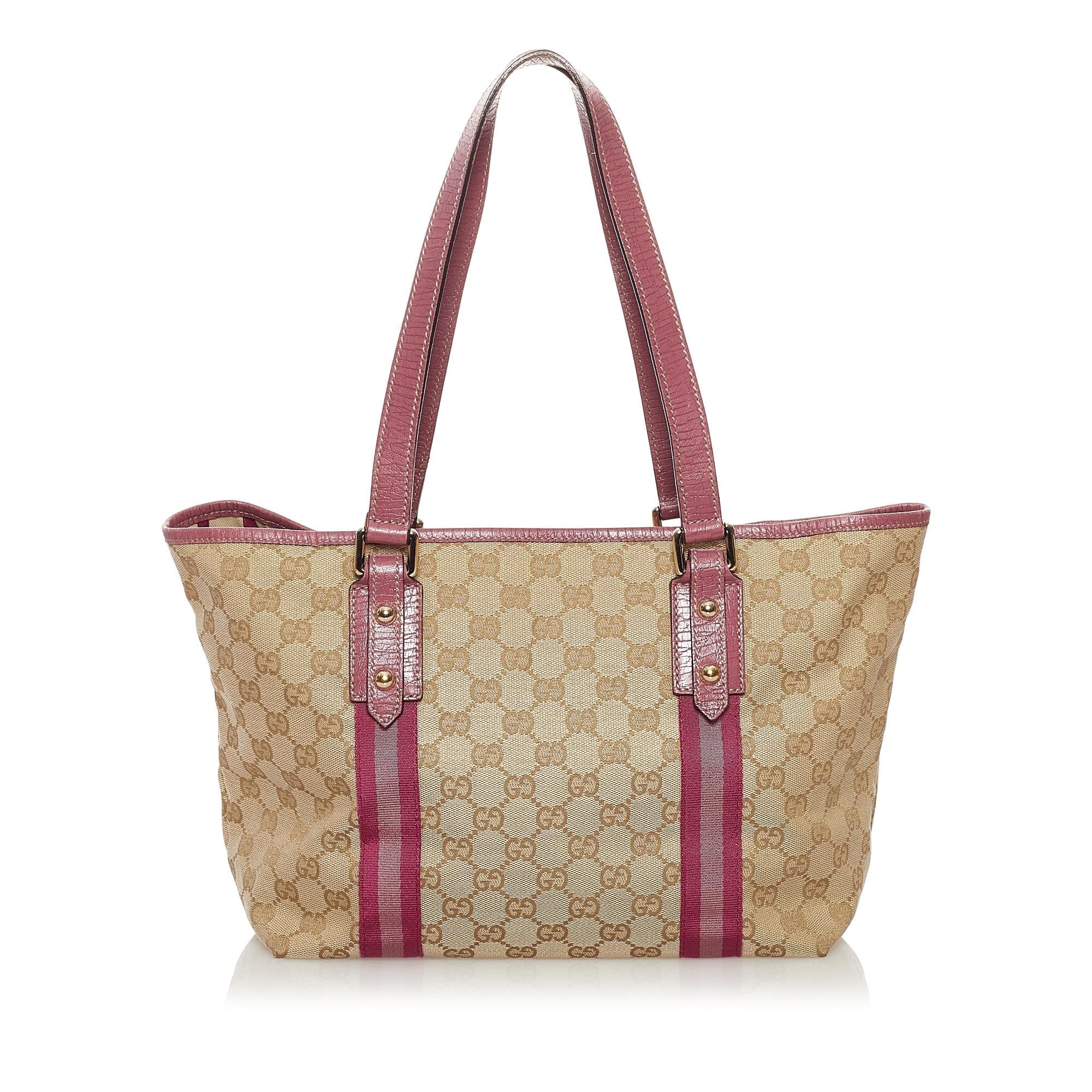 Gucci GG Canvas Jolicoeur Tote Bag (SHG-32700)
