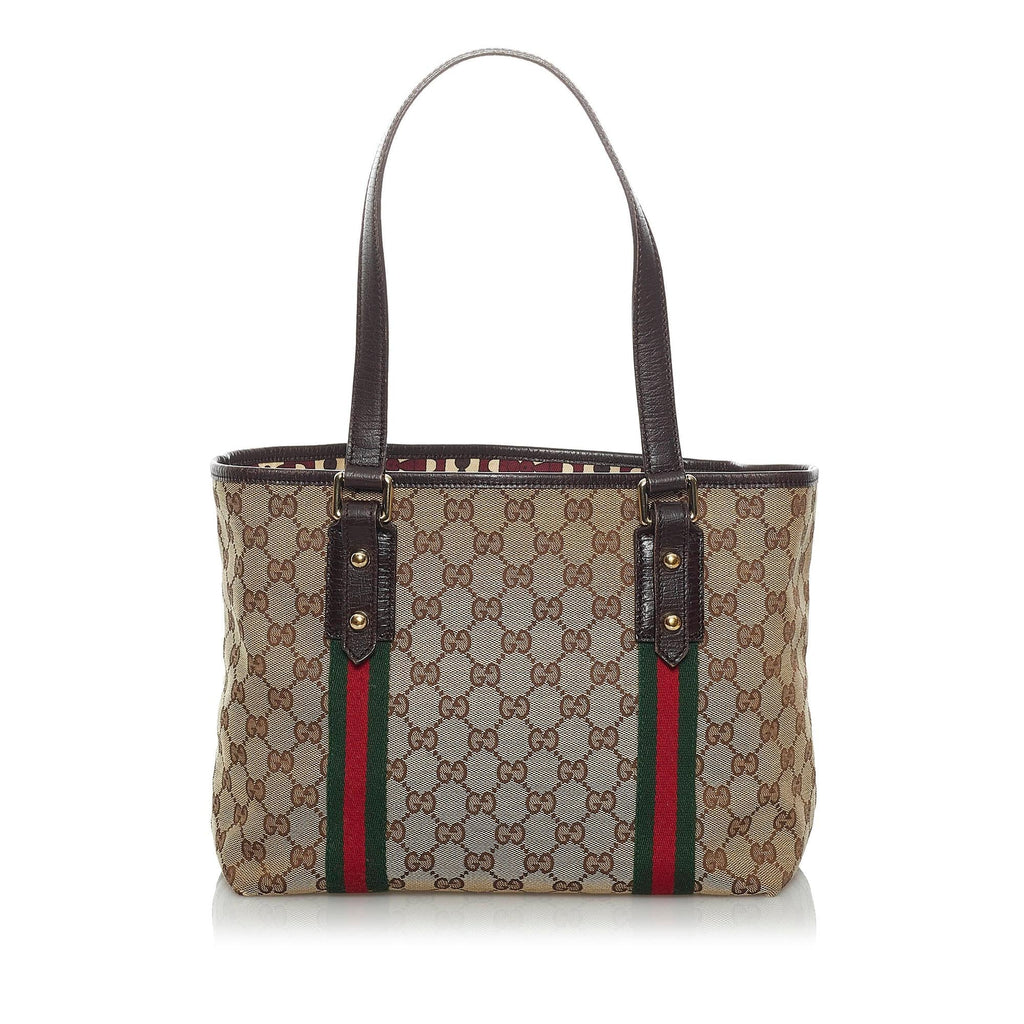 Gucci GG Canvas Jolicoeur Tote Bag (SHG-33679)
