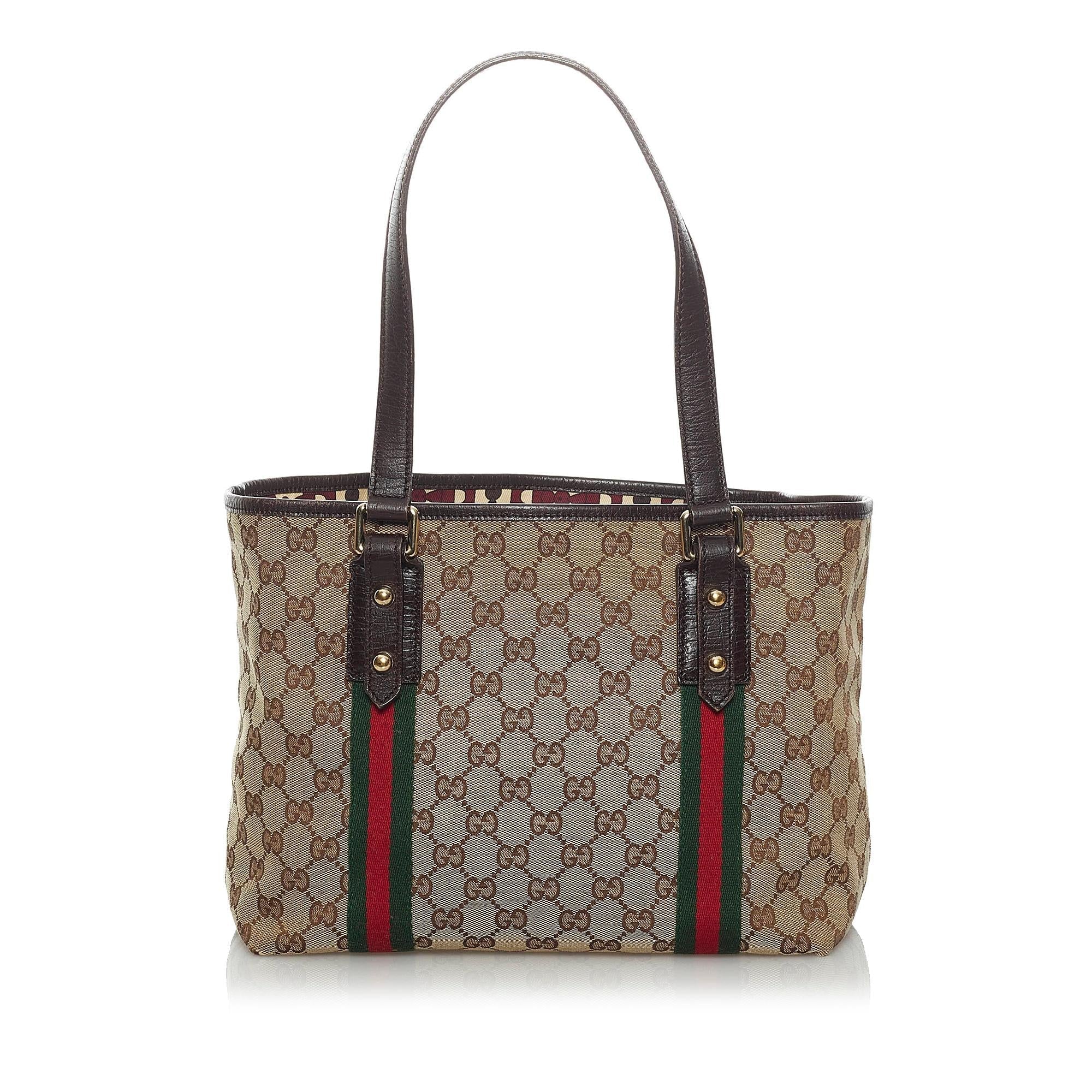 Gucci GG Canvas Jolicoeur Tote Bag (SHG-33679)