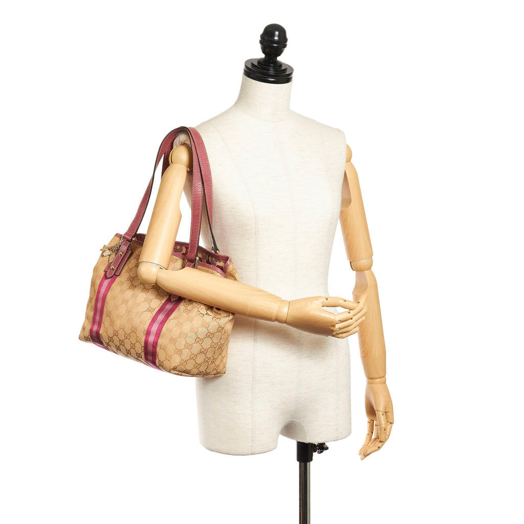Gucci GG Canvas Jolicoeur Tote Bag (SHG-34727)