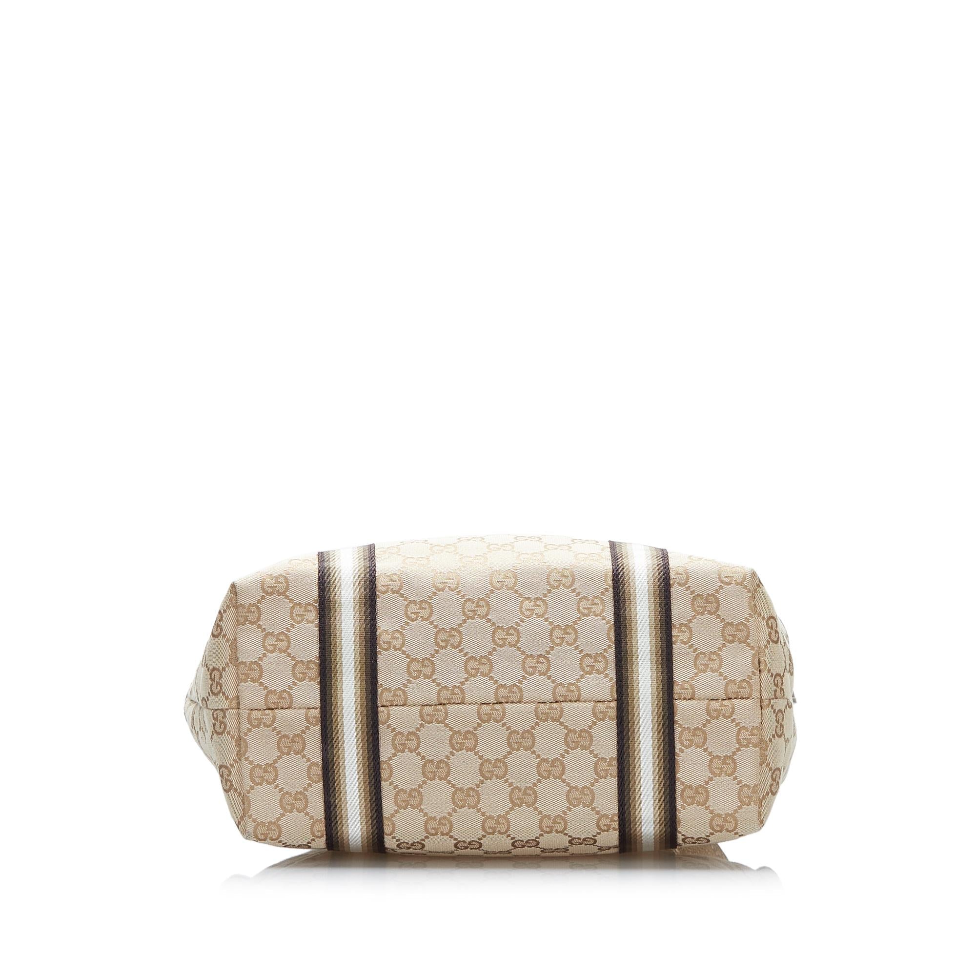 Gucci GG Canvas Jolicoeur Tote (SHG-lccp95)