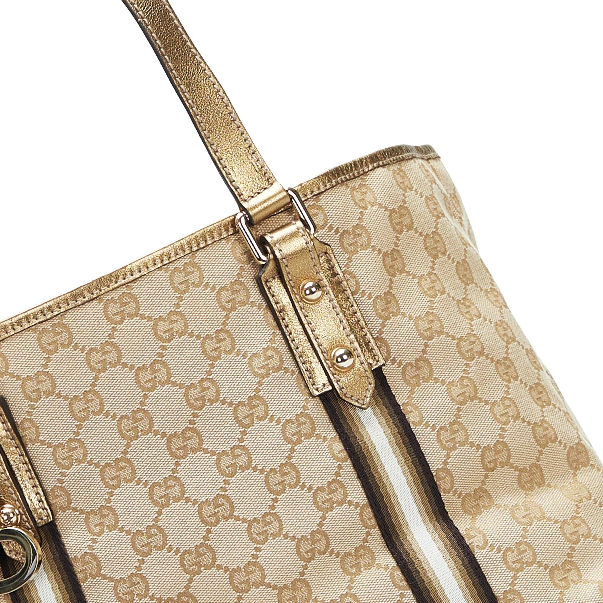 Gucci GG Canvas Jolicoeur Tote (SHG-lccp95)