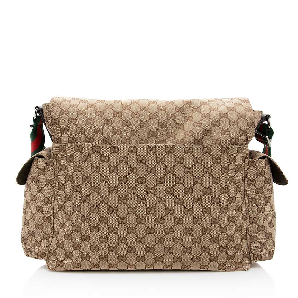 Gucci Gucci Canvas Large Messenger Bag (SHF-19176)