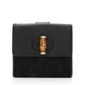 Gucci GG Canvas Leather Bamboo French Wallet (SHF-HzlezQ)