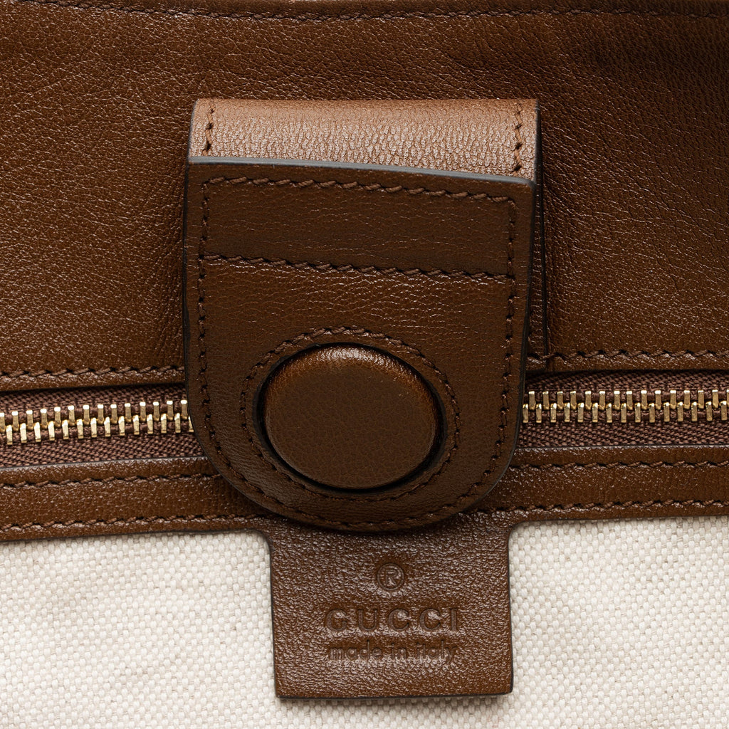 Gucci GG Canvas Leather Horsebit 1955 Tote