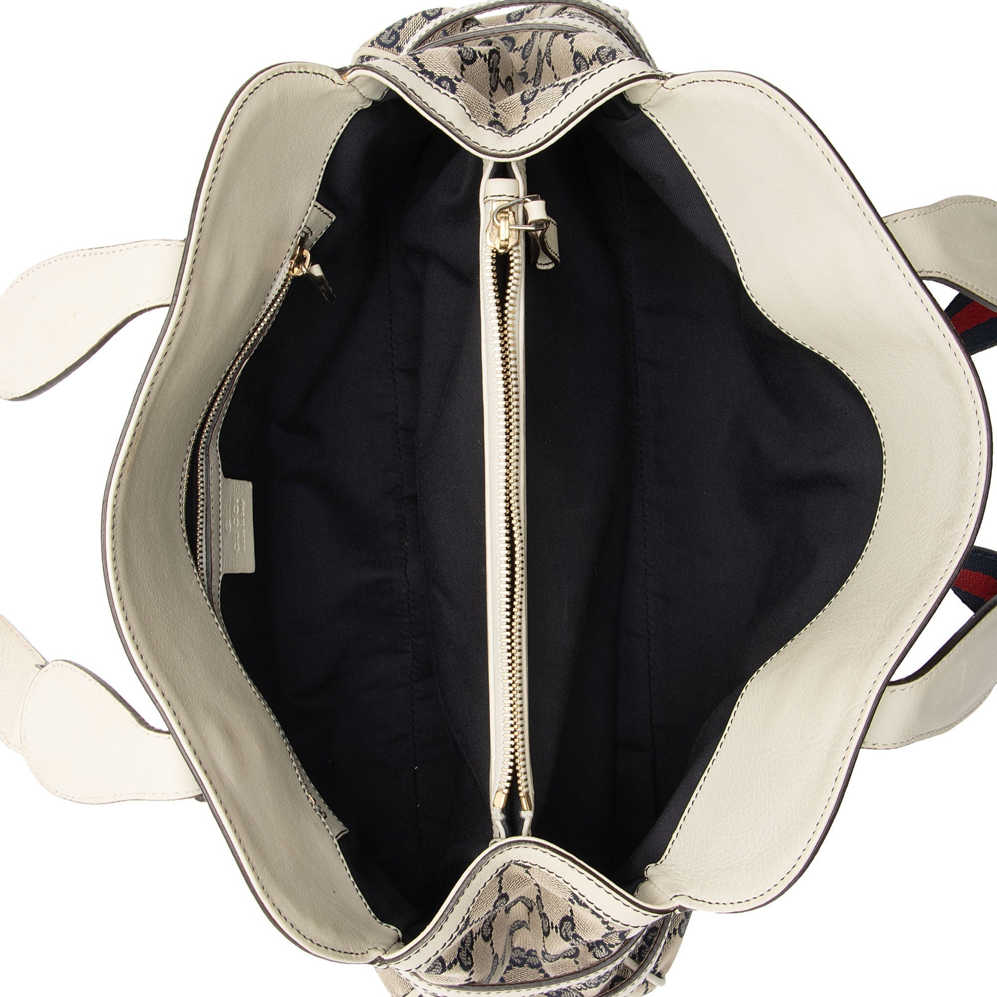 Gucci GG Canvas Leather Web Shoulder Bag (SHF-Syij4P)