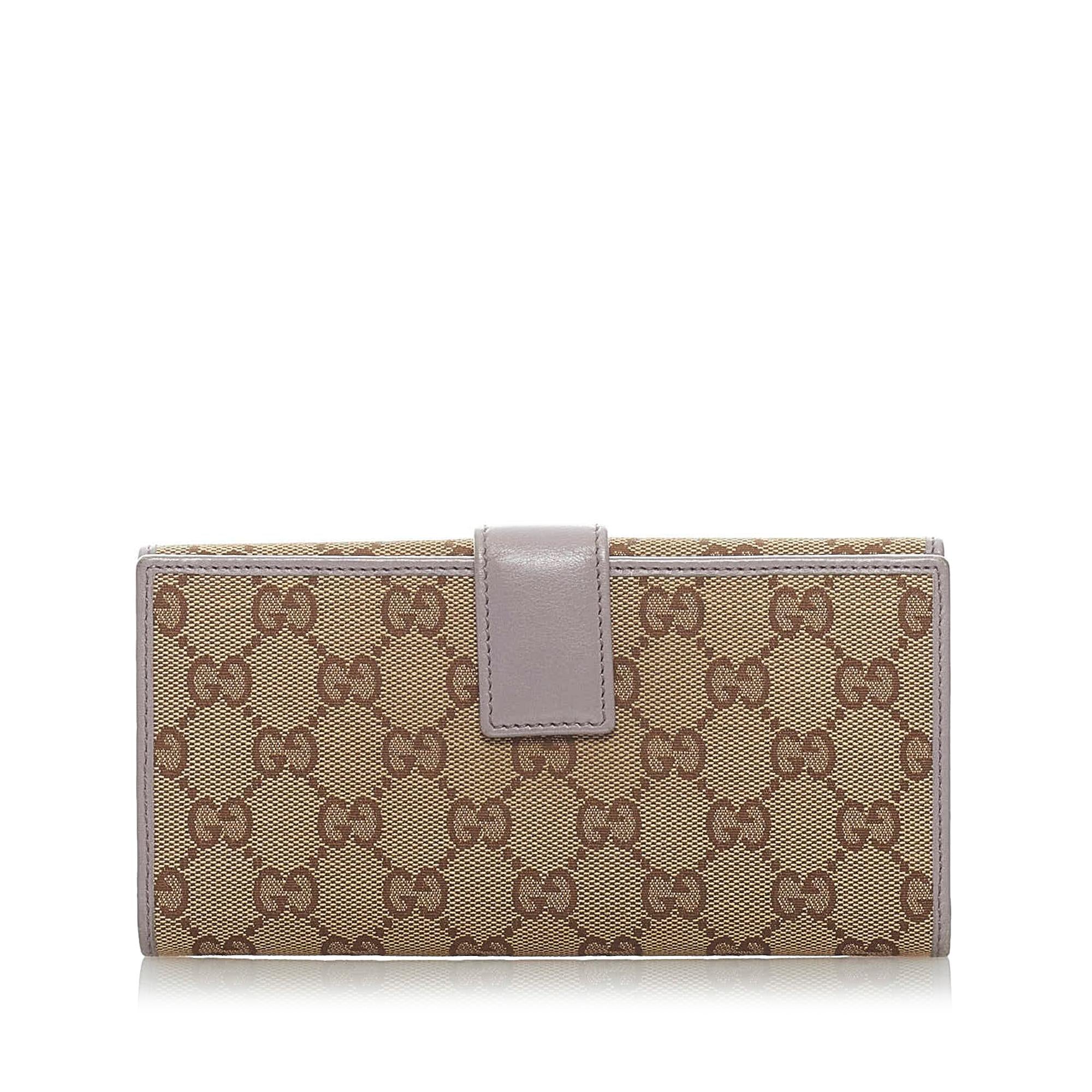 Gucci Gucci Canvas Long Wallet (SHG-33229)