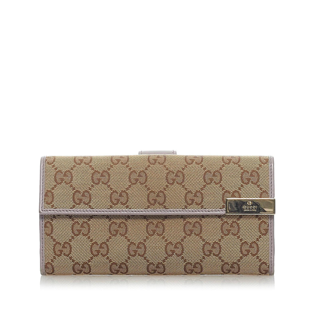 Gucci Gucci Canvas Long Wallet (SHG-33229)