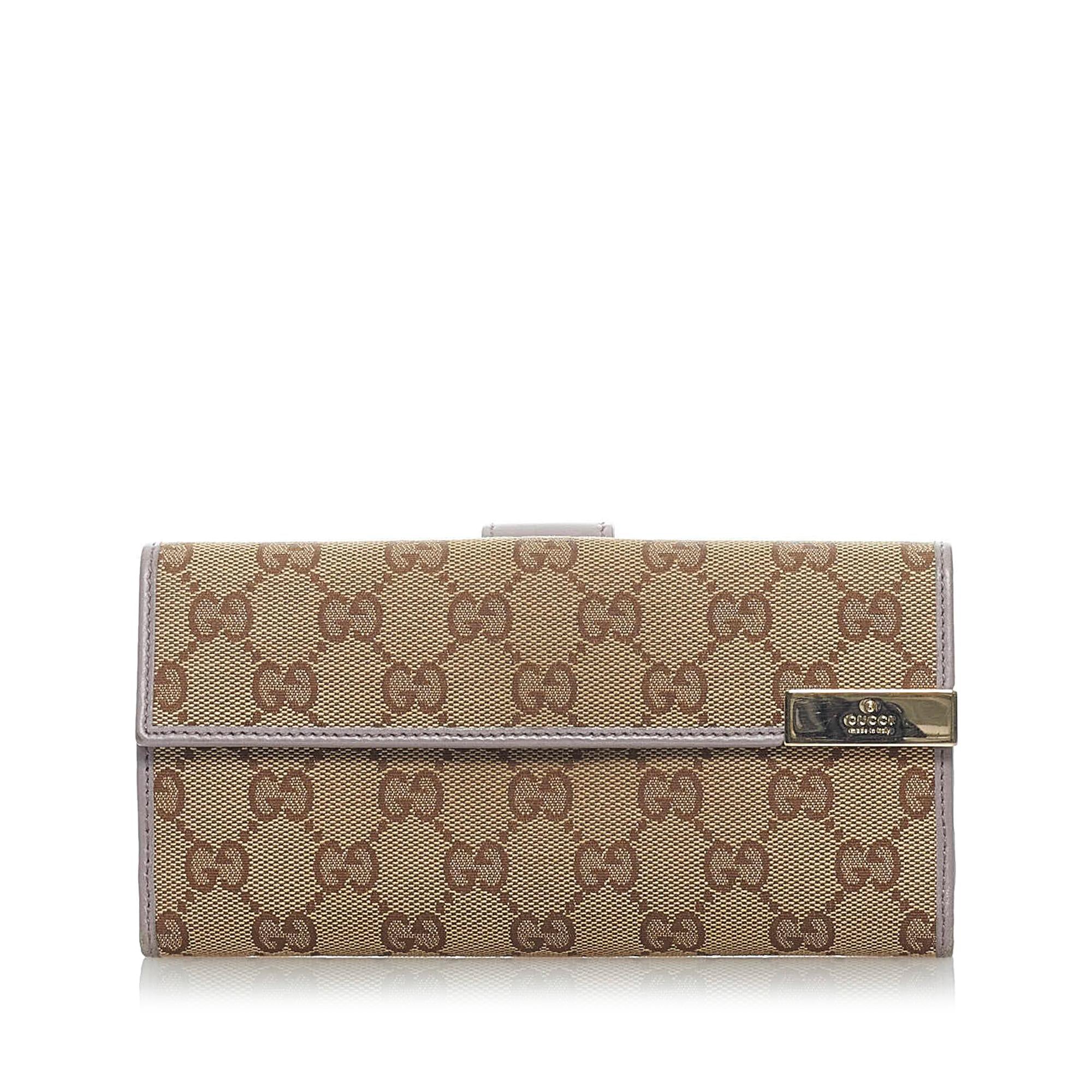 Gucci Gucci Canvas Long Wallet (SHG-33229)
