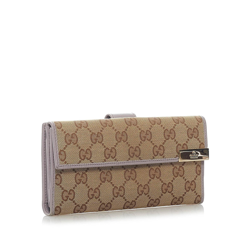 Gucci Gucci Canvas Long Wallet (SHG-33229)