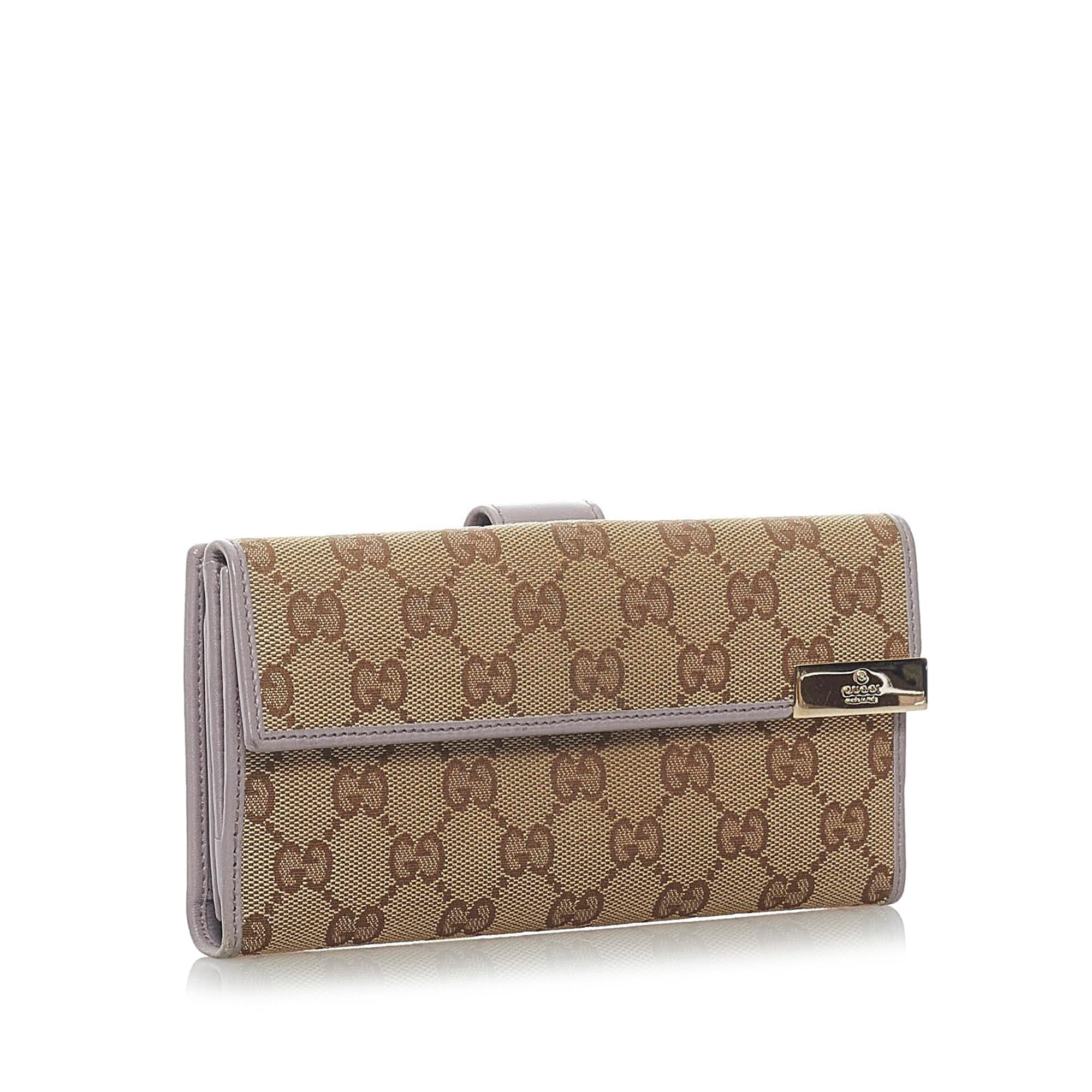 Gucci Gucci Canvas Long Wallet (SHG-33229)