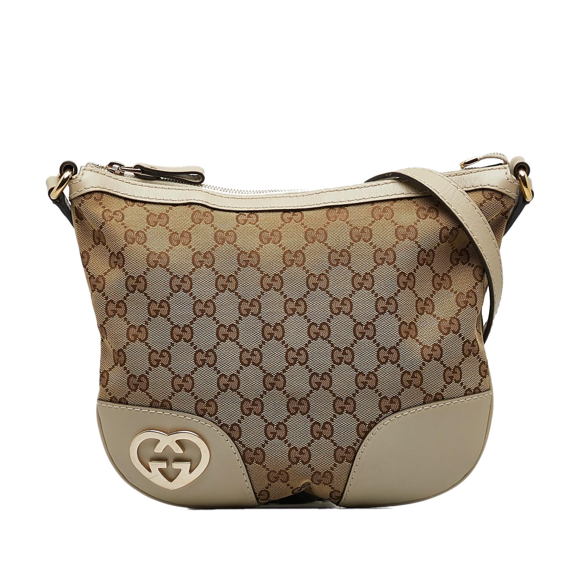 Gucci GG Canvas Lovely Crossbody Bag (SHG-8dom4S)