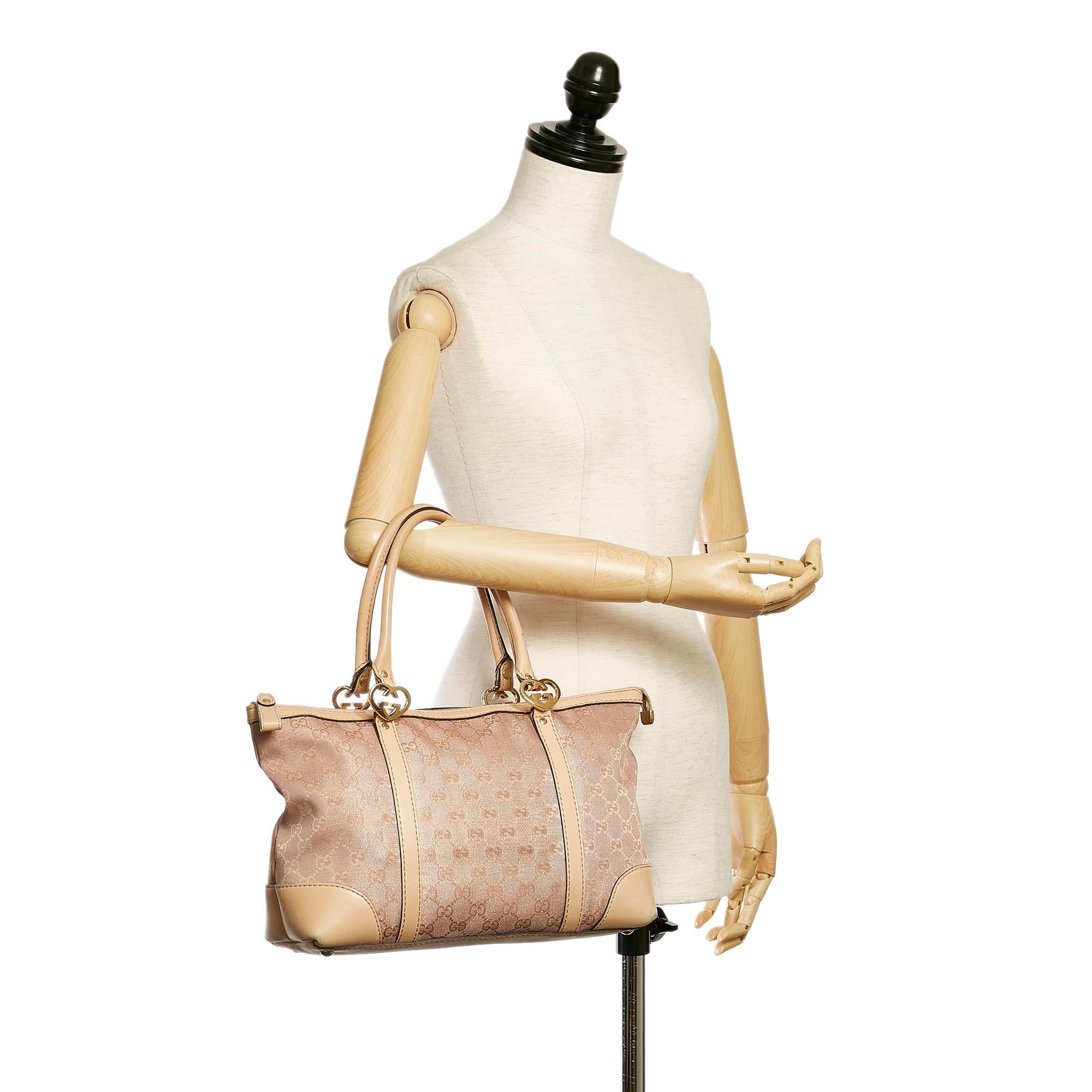 Gucci GG Canvas Lovely Tote Bag (SHG-32983)