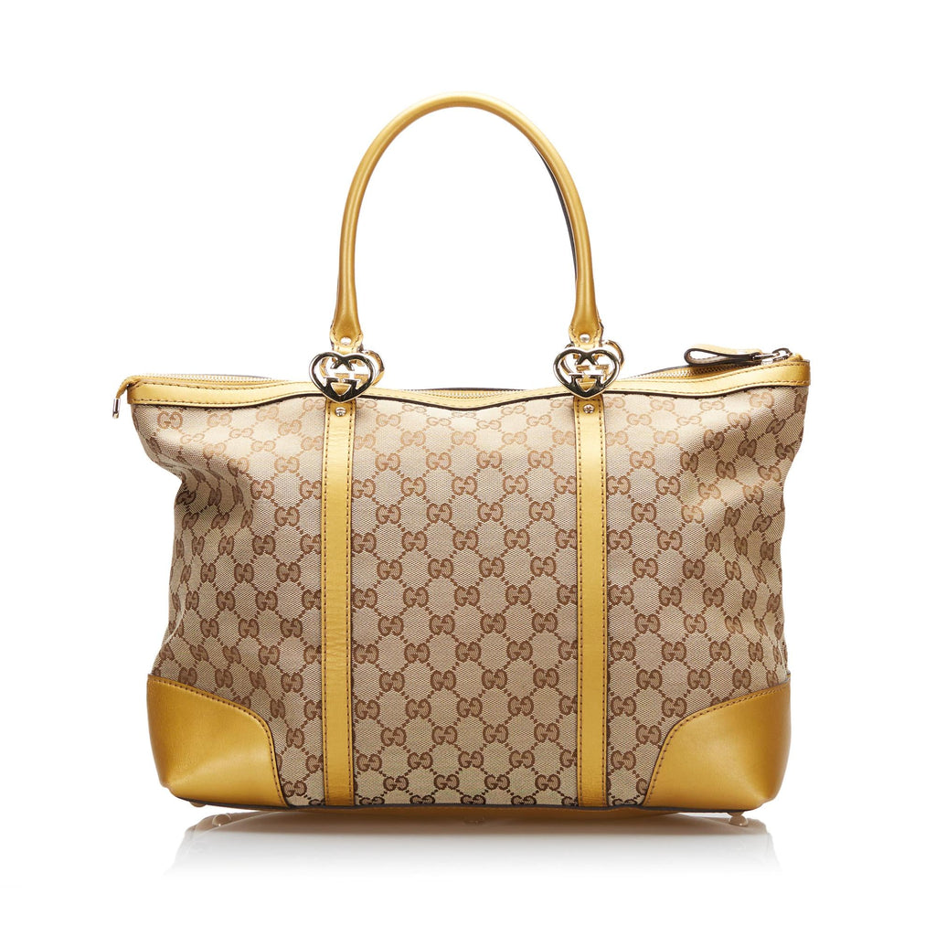 Gucci GG Canvas Lovely Tote (SHG-ekbP7z)