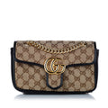 Gucci Gucci Canvas Marmont Crossbody Bag (SHG-29247)