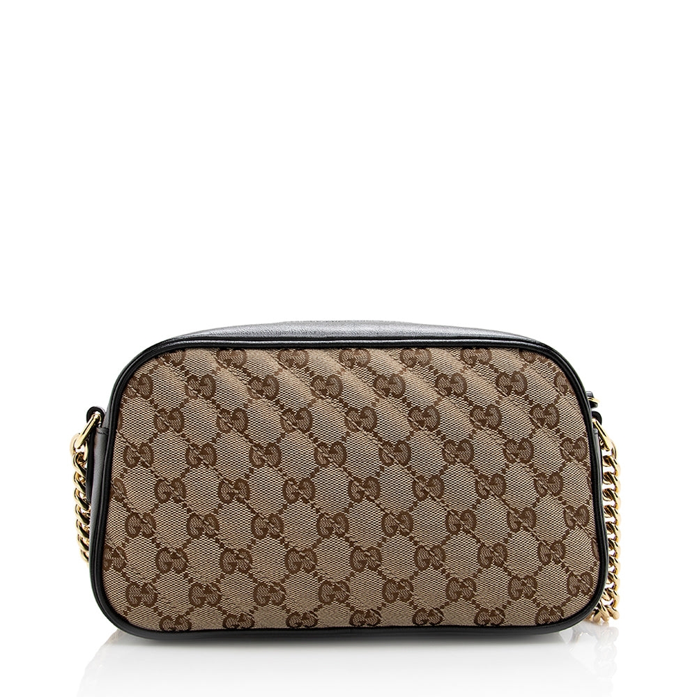 Gucci Gucci Canvas Gucci Marmont Small Shoulder Bag (SHF-18564)