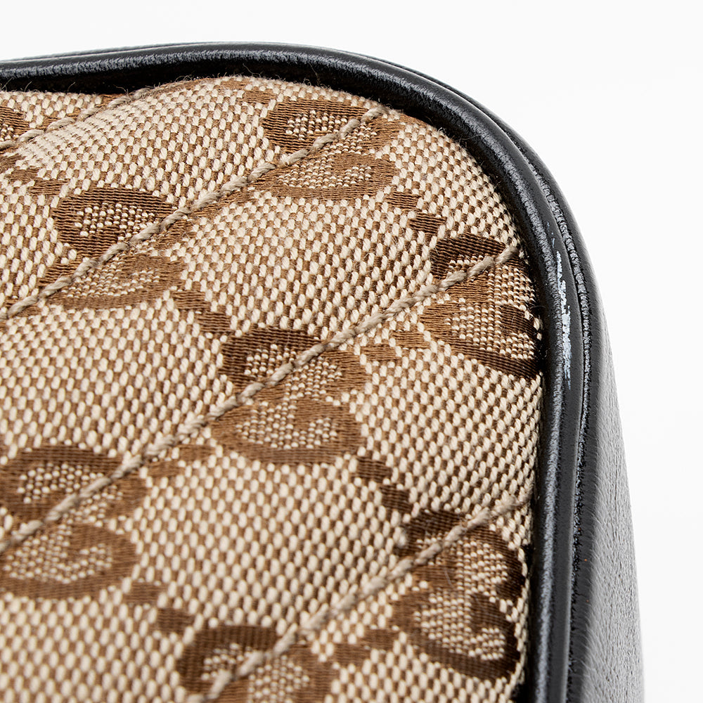 Gucci Gucci Canvas Gucci Marmont Small Shoulder Bag (SHF-18564)