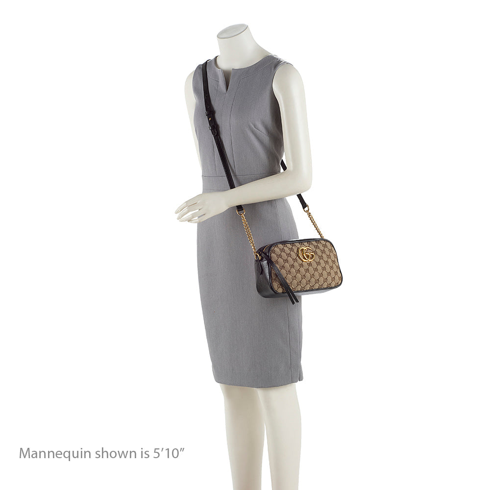 Gucci Gucci Canvas Gucci Marmont Small Shoulder Bag (SHF-18564)