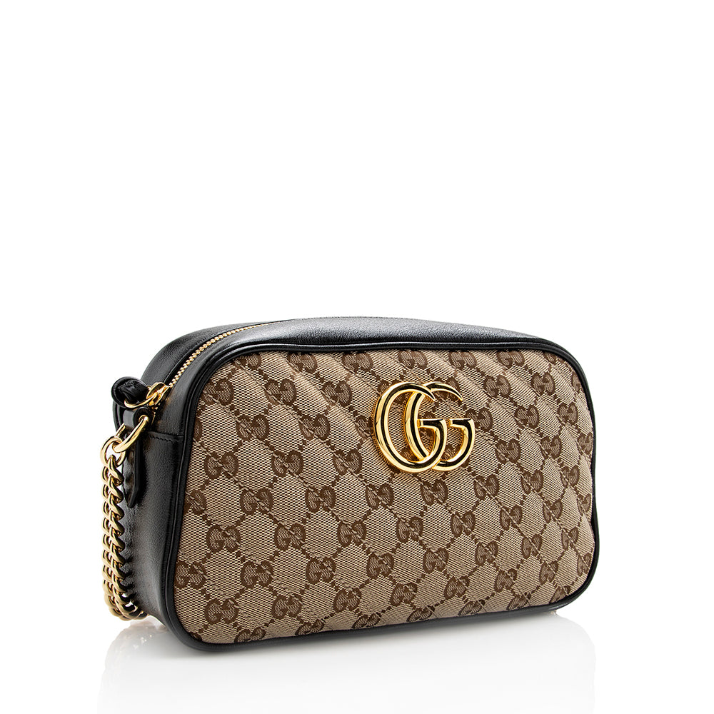 Gucci Gucci Canvas Gucci Marmont Small Shoulder Bag (SHF-18564)