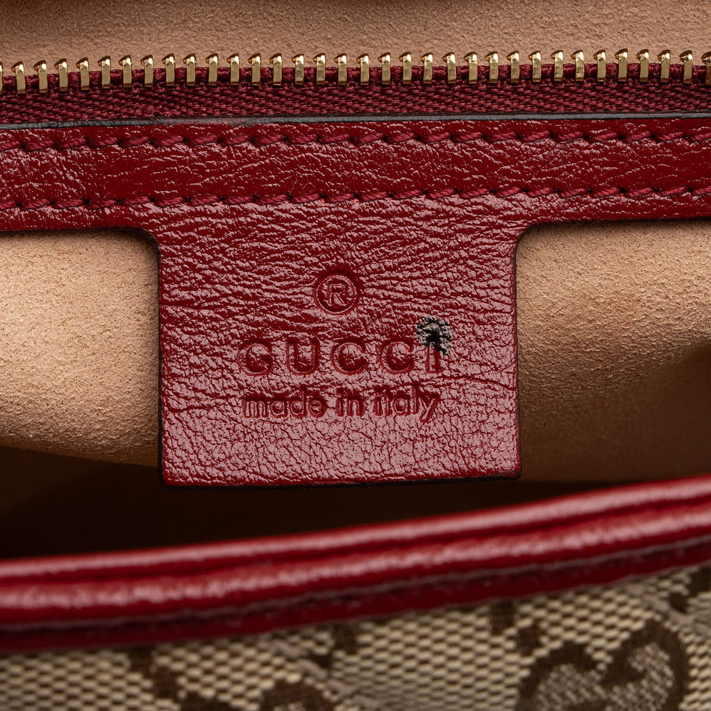 Gucci GG Canvas Marmont Small Top Handle Bag (SHF-WYqDum)