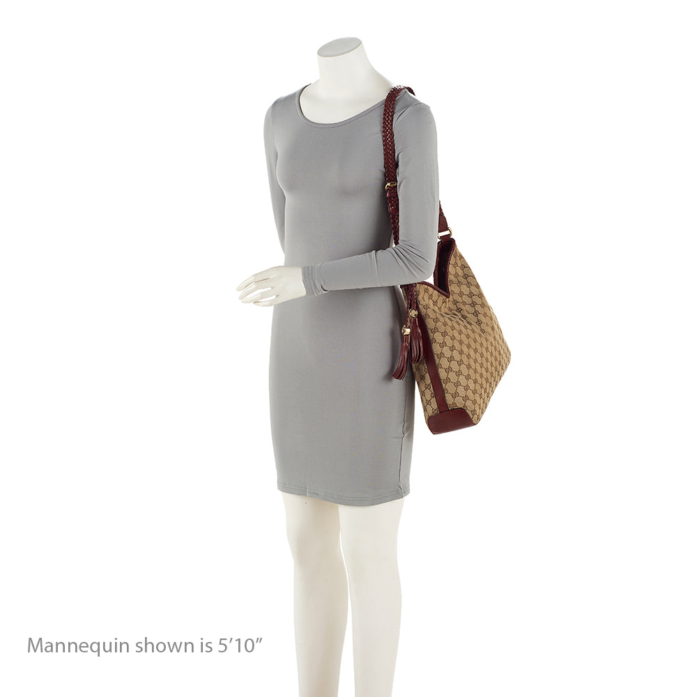 Gucci Gucci Canvas Marrakech Medium Hobo (SHF-20548)