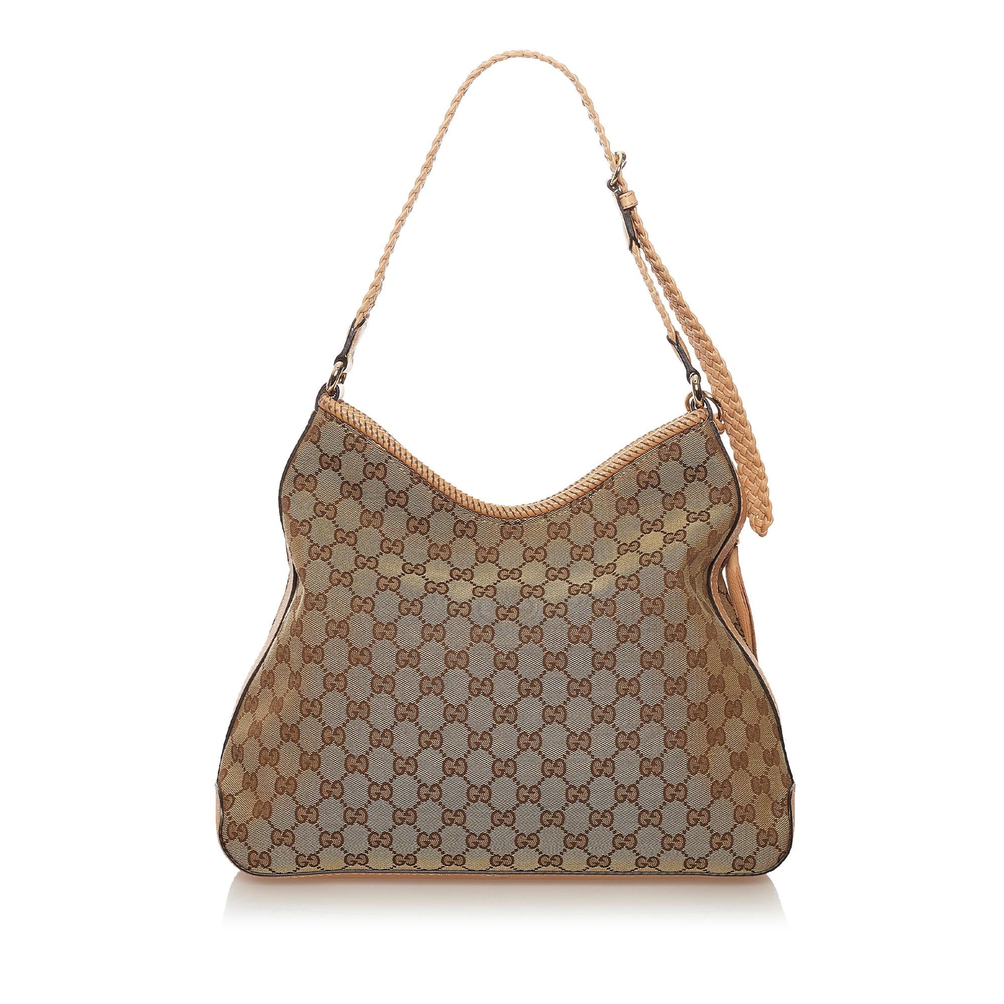 Gucci Gucci Canvas Marrakech Shoulder Bag (SHG-33110)