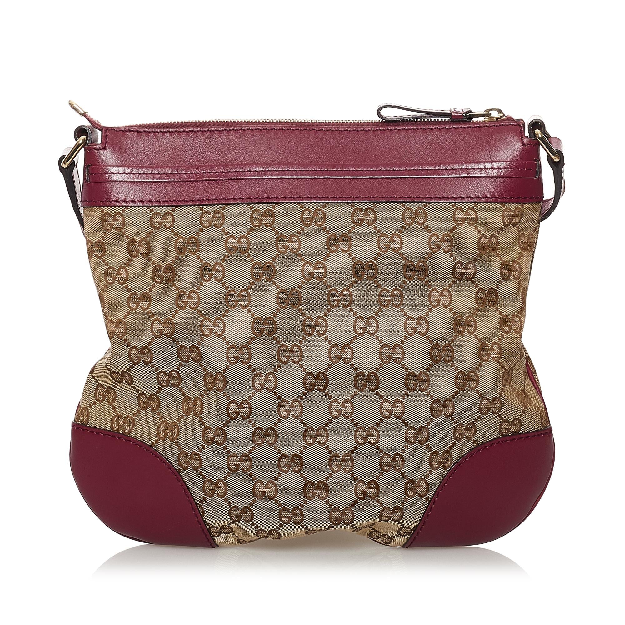 Gucci Gucci Canvas Mayfair Crossbody Bag (SHG-32532)