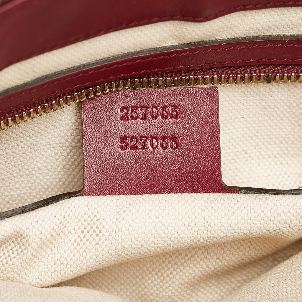 Gucci Gucci Canvas Mayfair Crossbody Bag (SHG-32532)