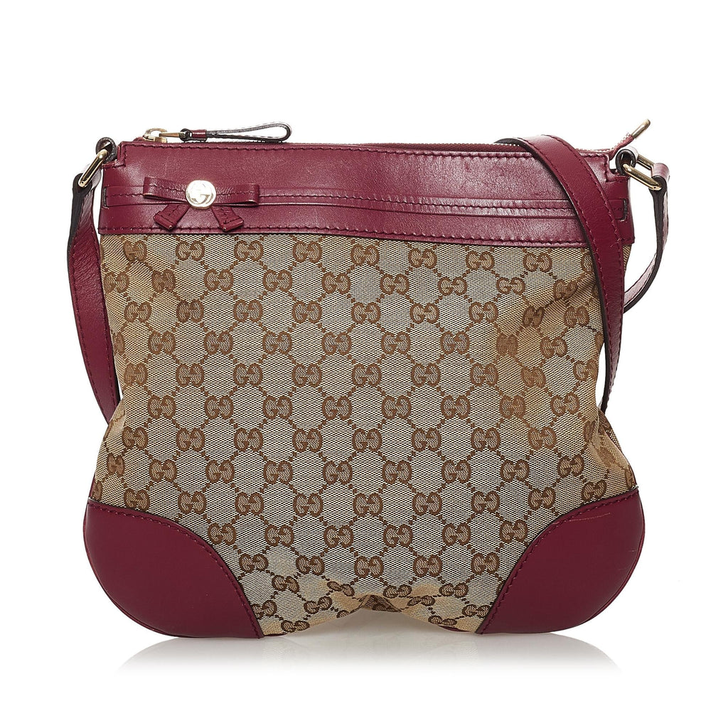Gucci Gucci Canvas Mayfair Crossbody Bag (SHG-32532)
