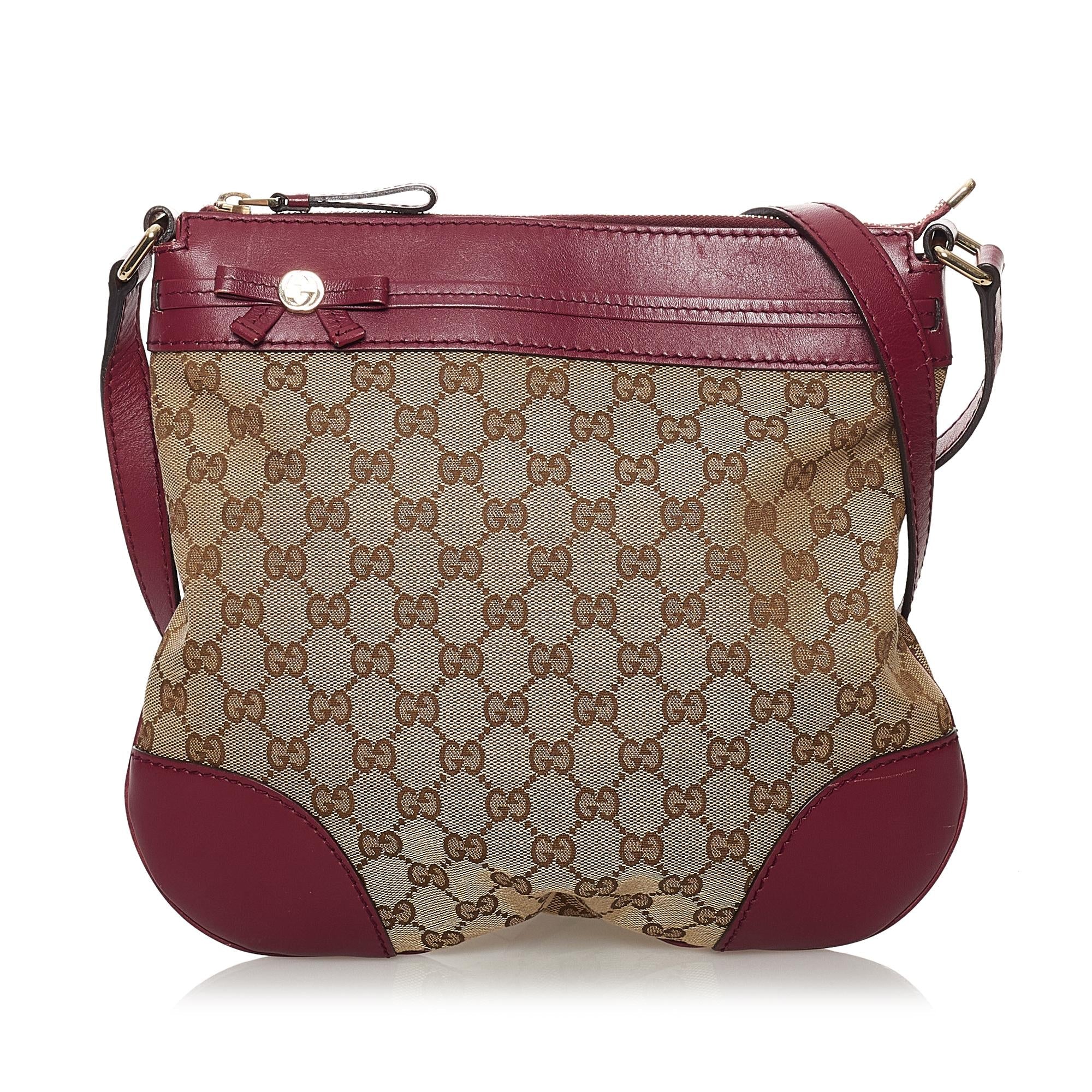 Gucci Gucci Canvas Mayfair Crossbody Bag (SHG-32532)