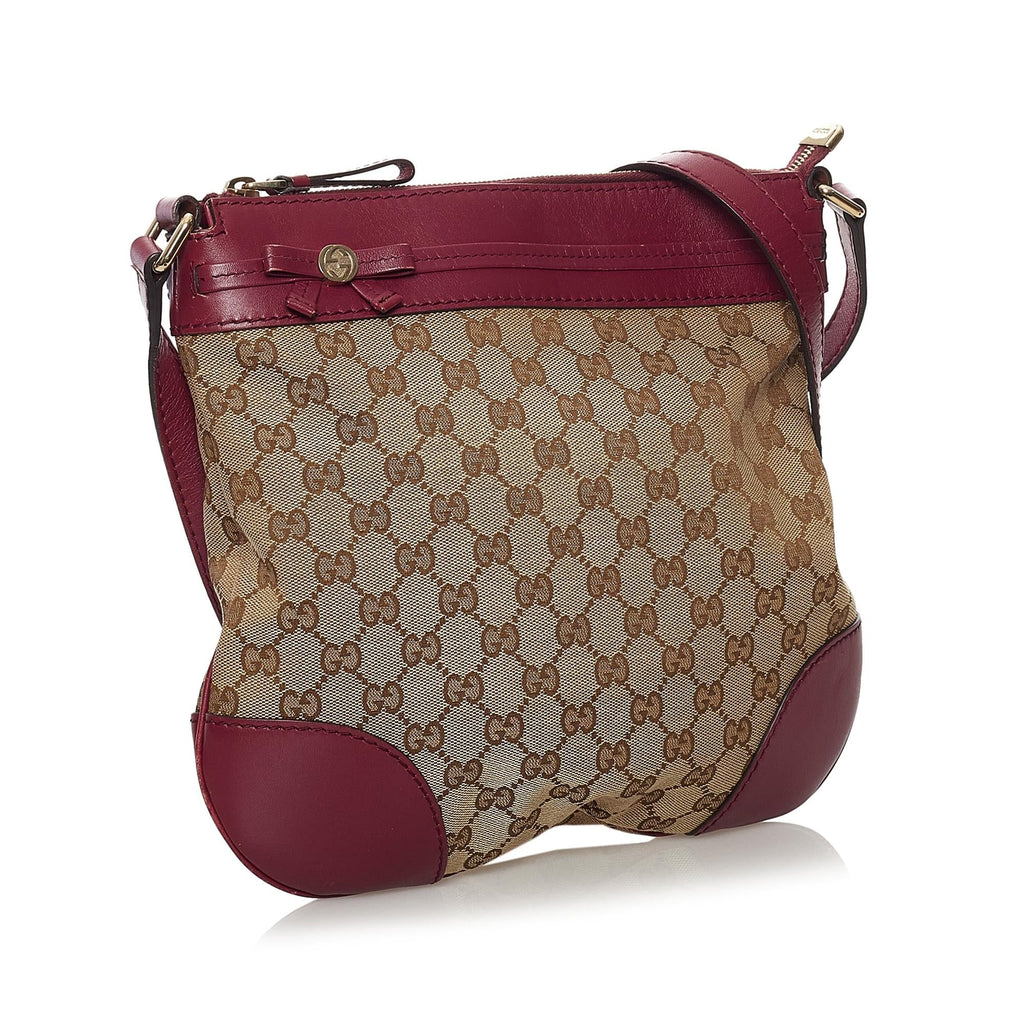 Gucci Gucci Canvas Mayfair Crossbody Bag (SHG-32532)