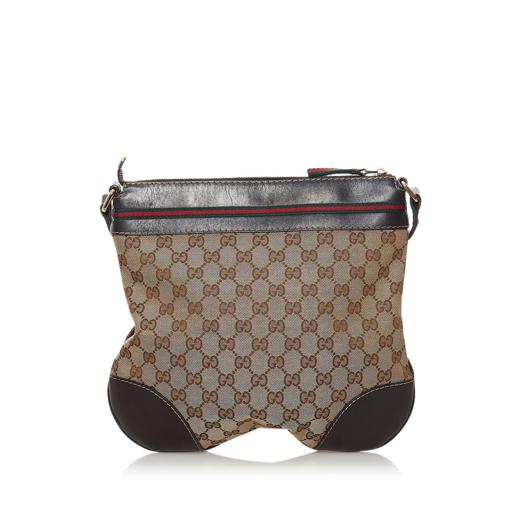 Gucci Gucci Canvas Mayfair Crossbody Bag (SHG-32741)
