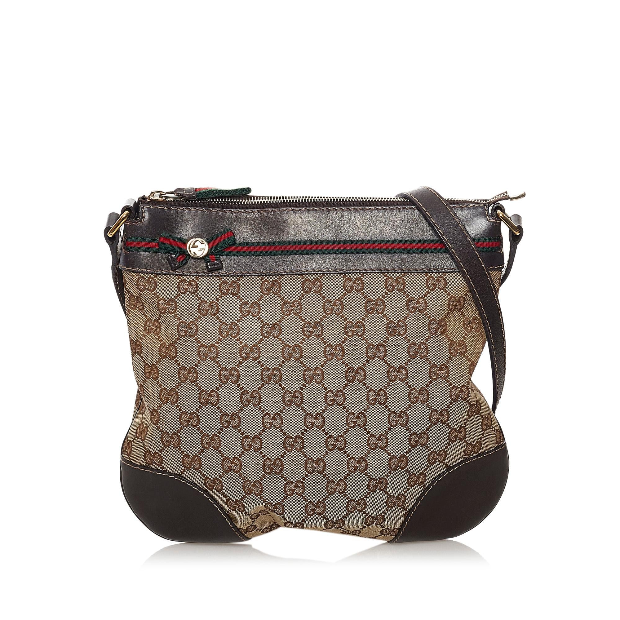 Gucci Gucci Canvas Mayfair Crossbody Bag (SHG-32741)