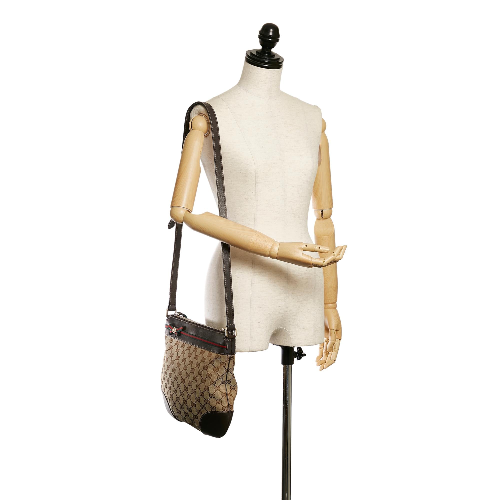 Gucci Gucci Canvas Mayfair Crossbody Bag (SHG-32741)